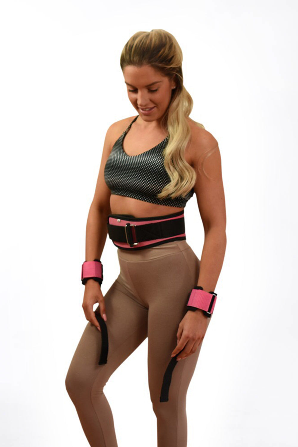 Pink Weight Lifting Straps Body Definition