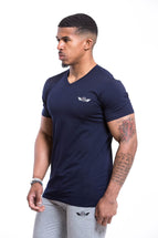 SETH V Neck T-shirt Navy